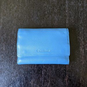 Cole Haan Bright Blue Tri-Fold Wallet (NWOT)